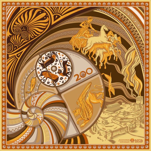 Новинка! Платок «Колесо времени»