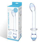 Двусторонний анально-вагинальный фаллоимитатор Double Play - 23 см. (Цвет: прозрачный)