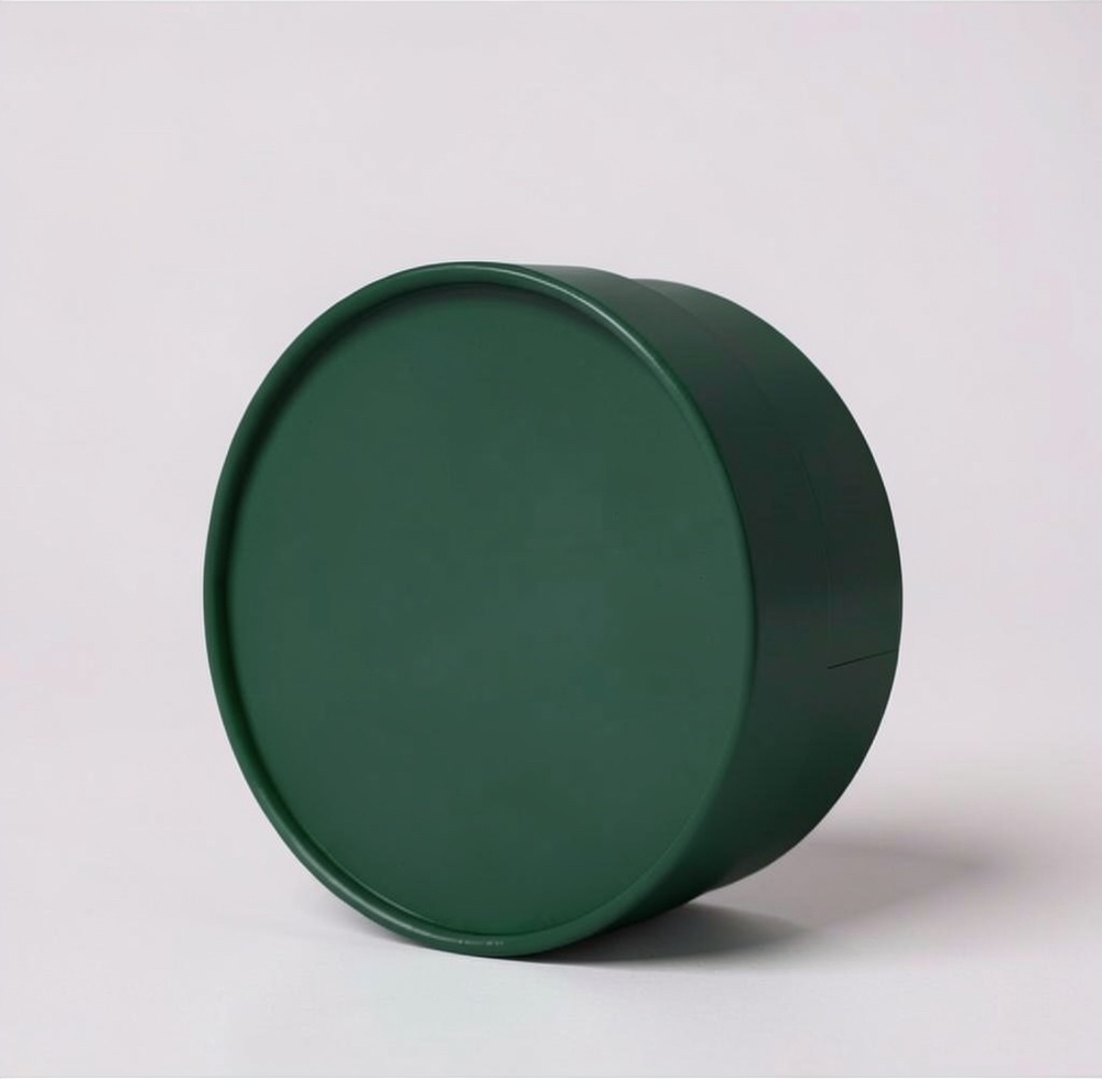 Бюджетная короткая коробка с завальцовкой (глухая крышка из ламинированной бумаги) . Цвет;Темно зеленый.