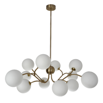 Люстра на штанге 12*G9 ZRS.1777.12 латунь Blo Zortes