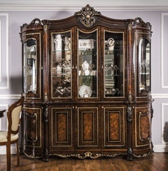 Шкаф-витрина ДЖОКОНДА корень глянец 2,3