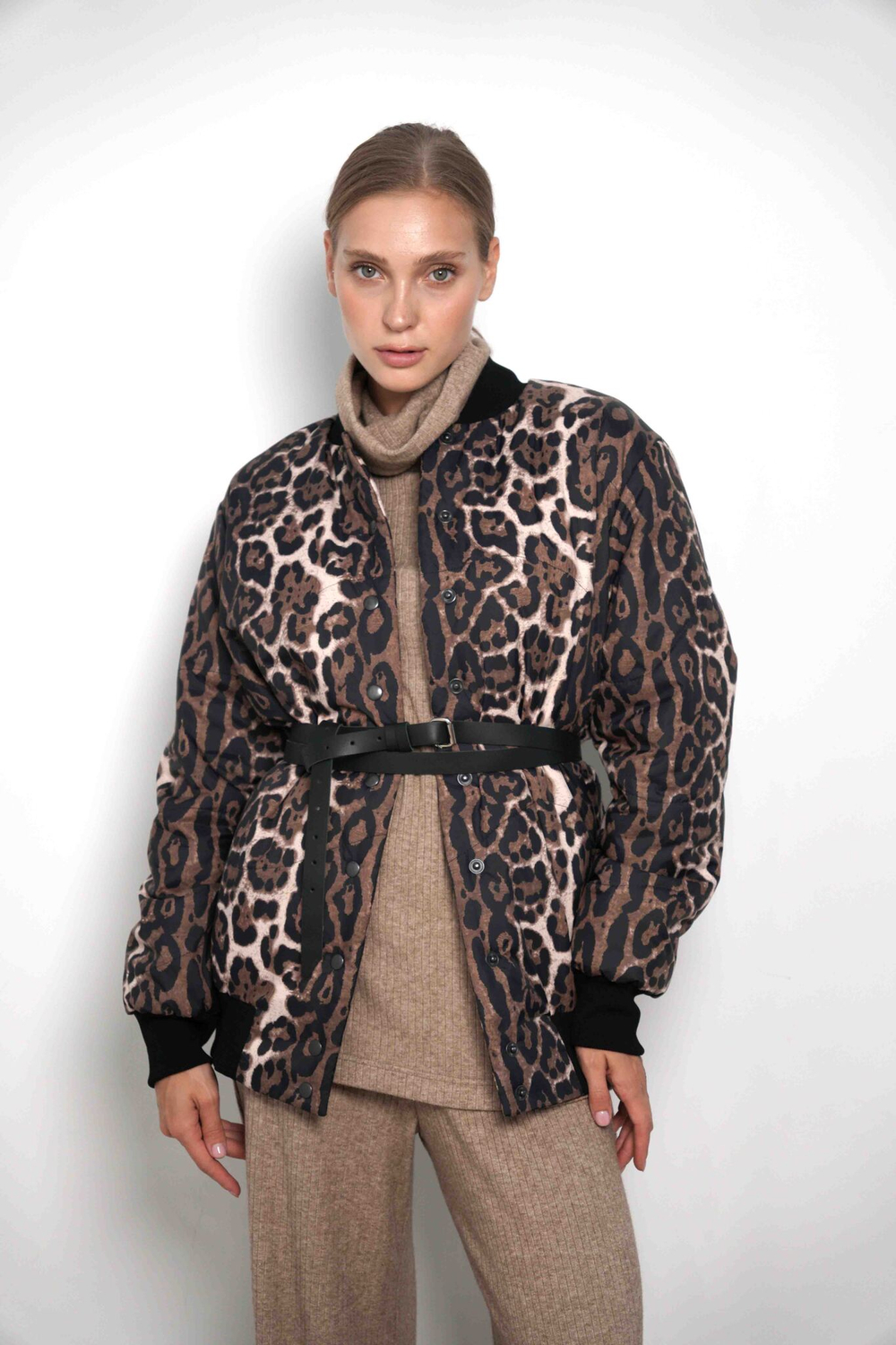 Бомбер "На стиле" в леопарде