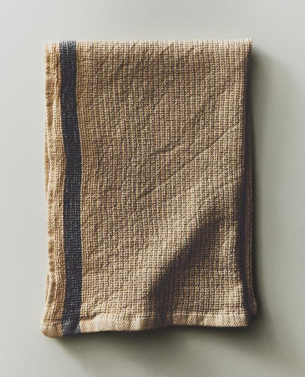 ZARA HOME КУХОННОЕ ПОЛОТЕНЦЕ ВАФЕЛЬНОЕ С ПОЛОСОЙ, ЖЕЛТЫЙ