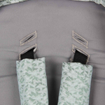 Коляска 2в1 Indigo MIO mi 03 (шалфей кожа+зеленый узор)