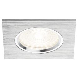 Светильник встраиваемый алюминиевый ЭРА KL57 SL под лампу MR16 GU5.3 серебро | Алюминиевые встраиваемые светильники