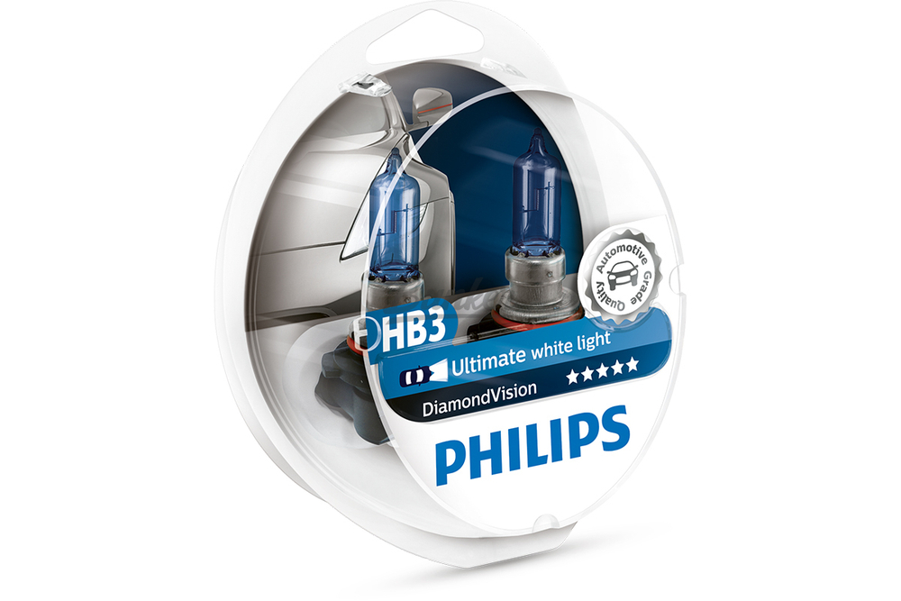 Галогенные автолампы Philips Diamond Vision Ultimate white light HB3, (компл.)