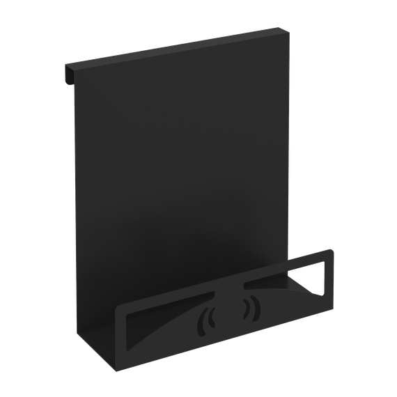 Навесной лоток для бумаг вертикальный узкий MAN-22 Металл Черный 230*100*250