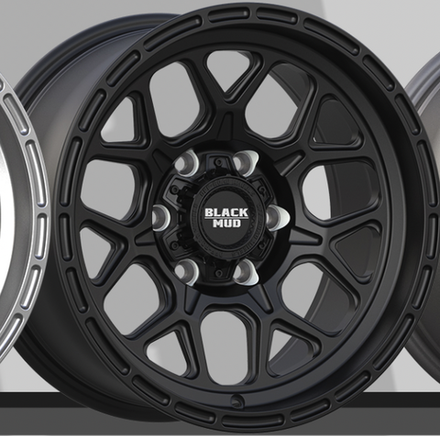 Диск колесный, кованый RT510 R17 8,0 ЕТ0 Matte Black Black Mud