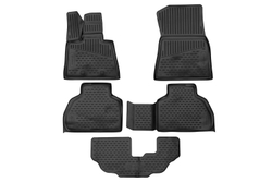 Коврики в салон для BMW X7, 2019- внедорожник, 5шт. (полиуретан) ELEMENT3D02344210K