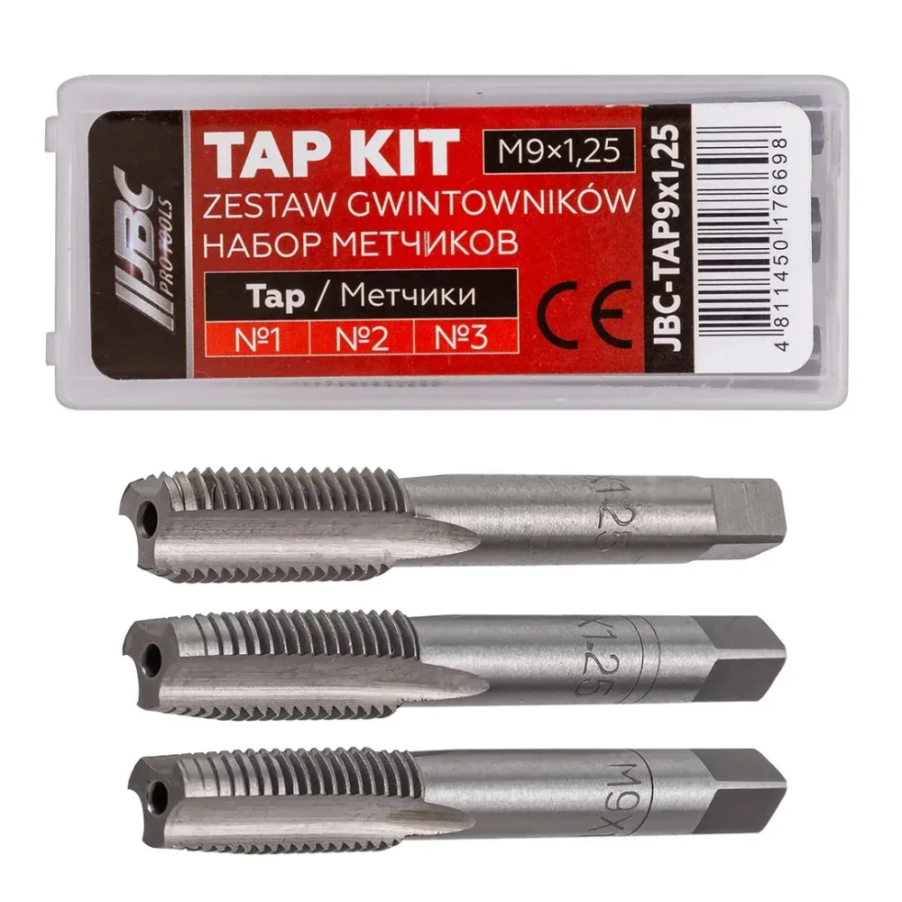 Метчик M9x1,25 (3шт) JBC JBC-TAP9x1,25