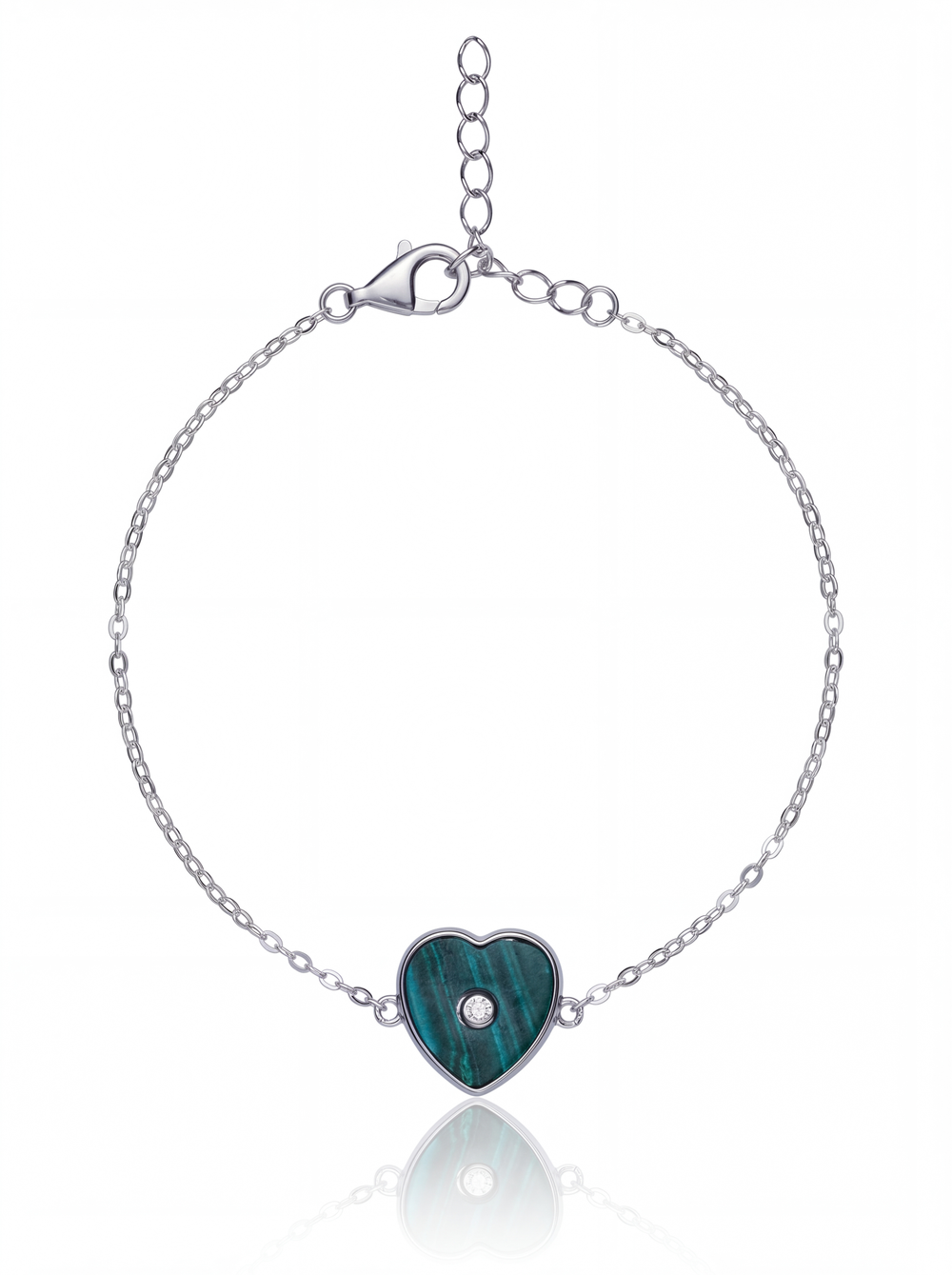 Браслет-цепочка сердце