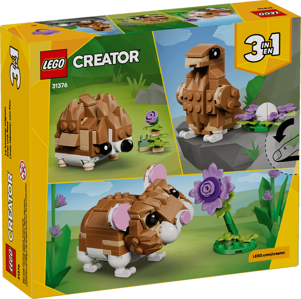 Конструктор LEGO Creator 3in1 31376 Cute Hamster with a Flower
