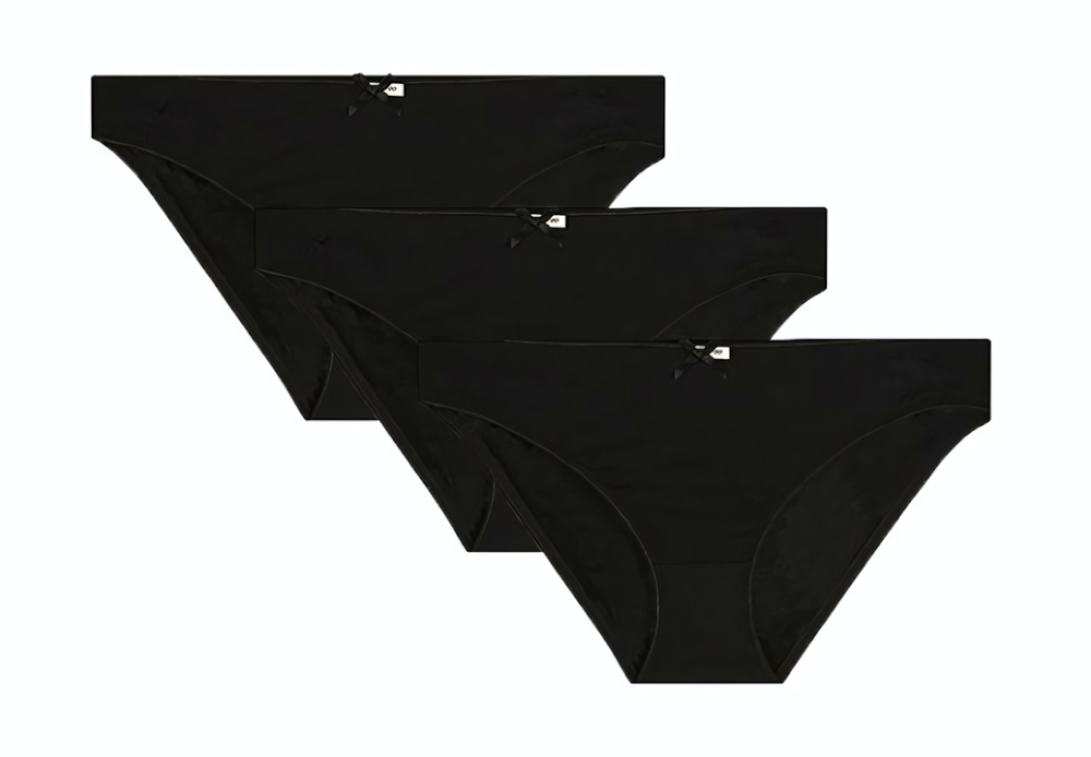 Набор из 3 черных трусиков-слип Olivia (Размер: S) (Цвет: черный)