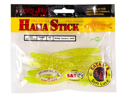 Виброхвосты съедобные LJ Pro Series WACKY HAMA STICK 3.5in (08.90)/071 9шт.