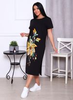 Лили - платье-футболка черный Iv-capriz (Акция)