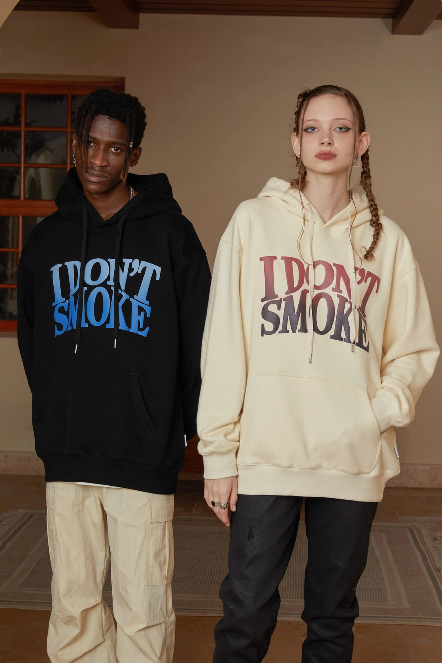 Худи DONSMOKE "Gradient Logo" Oversized Hoodie