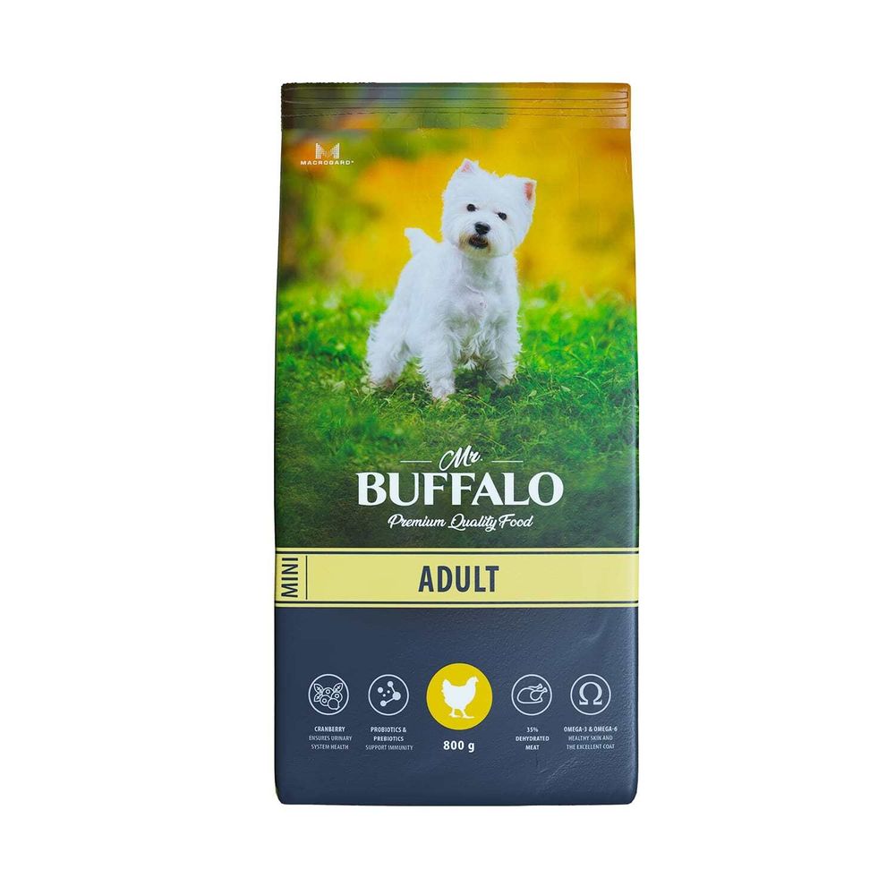 Сухой корм MR.BUFFALO ADULT MINI для собак мелких пород курица 800 г