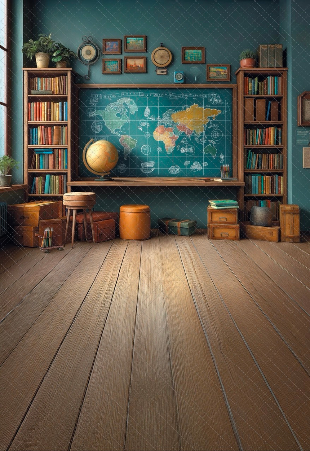 Кабинет №5 старшие классы - фон неопреновый