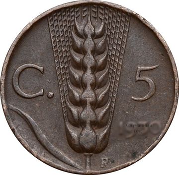 5 чентезимо 1919-1937 Италия