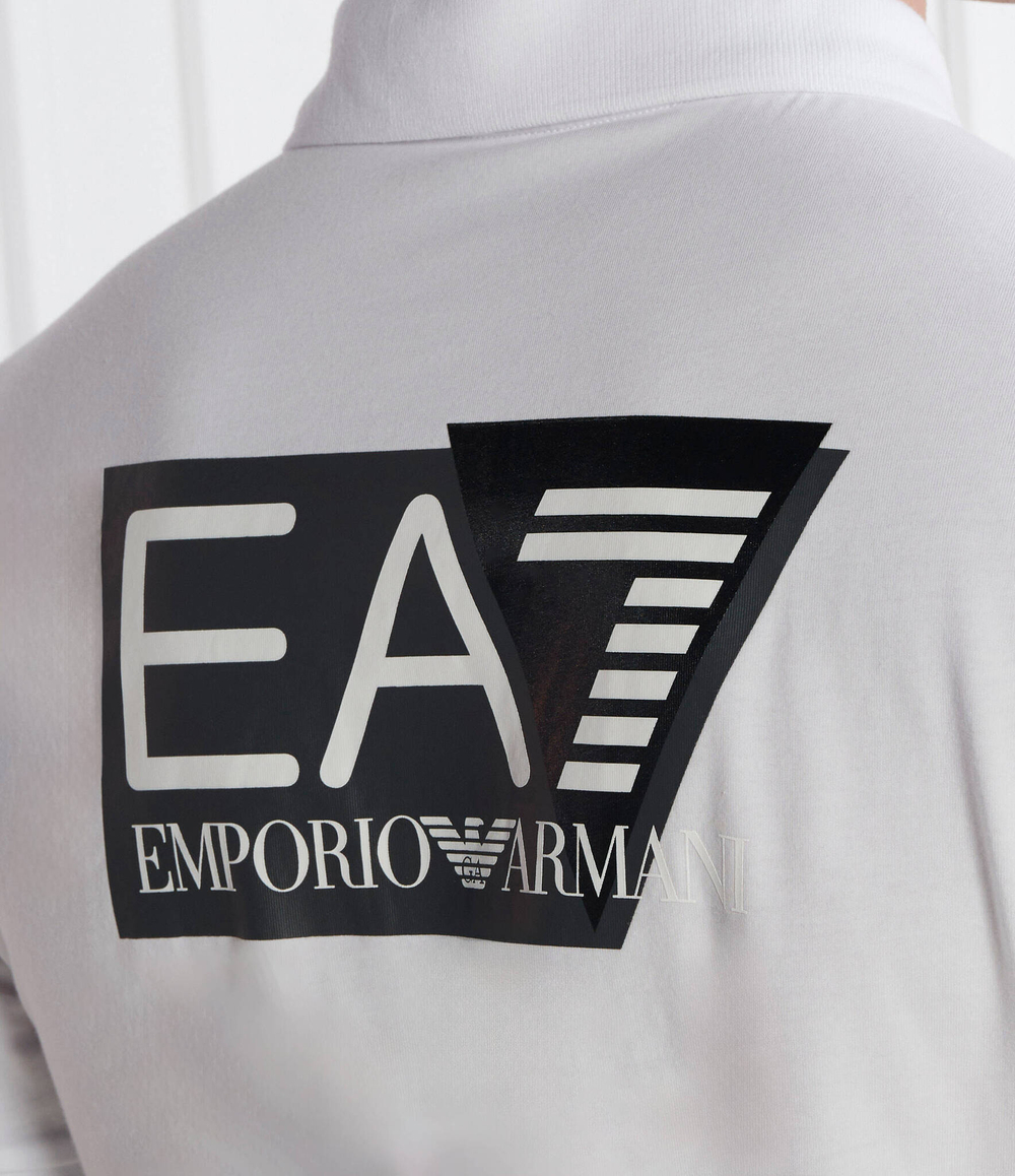 Поло EA7 - белый(3DPF16 PJ03Z)