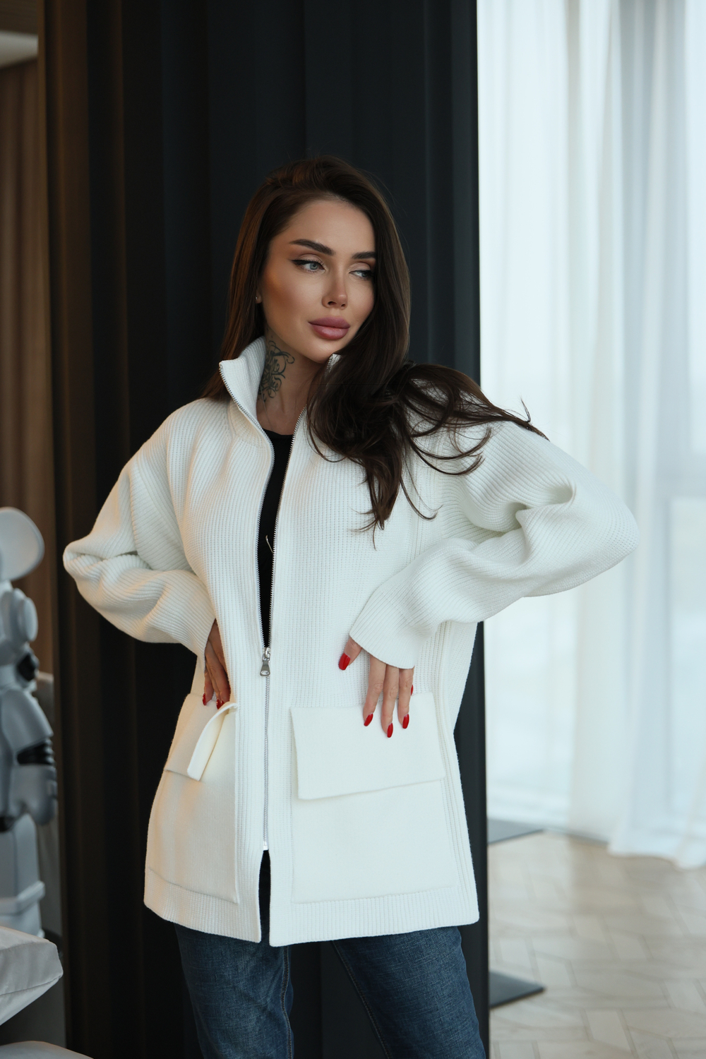 Кардиган на молнии