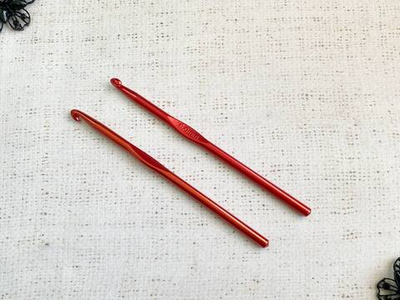 Крючок вязальный алюминий 6 мм