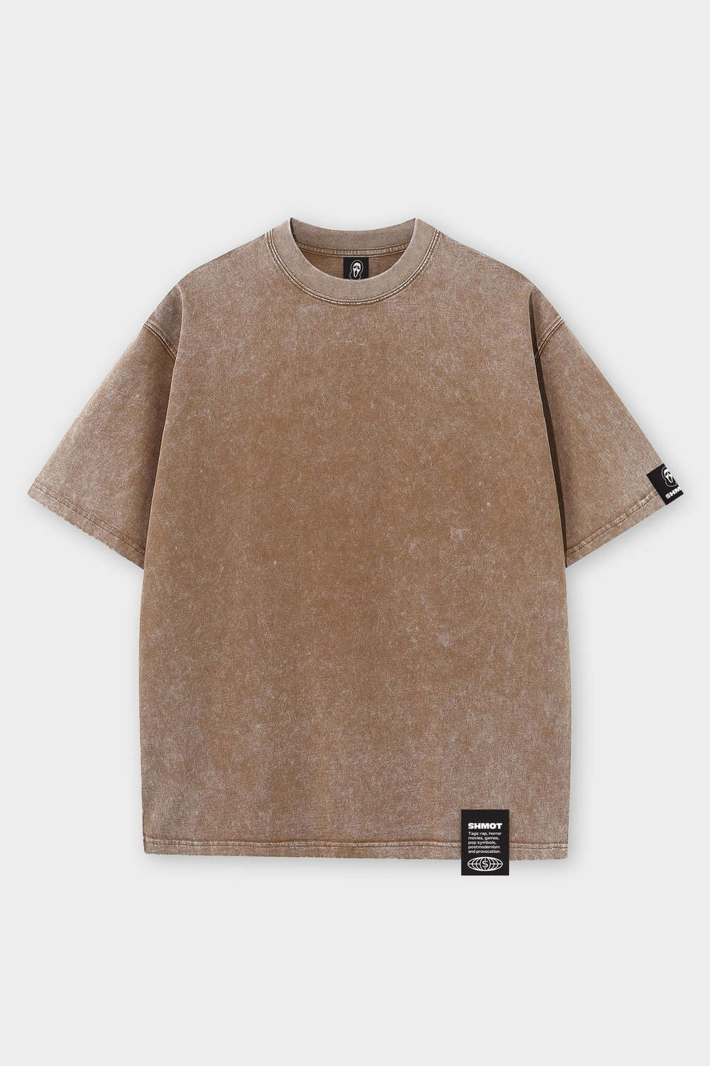 Футболка SHMOT "BLANK" GARMENT DYE Бежевый