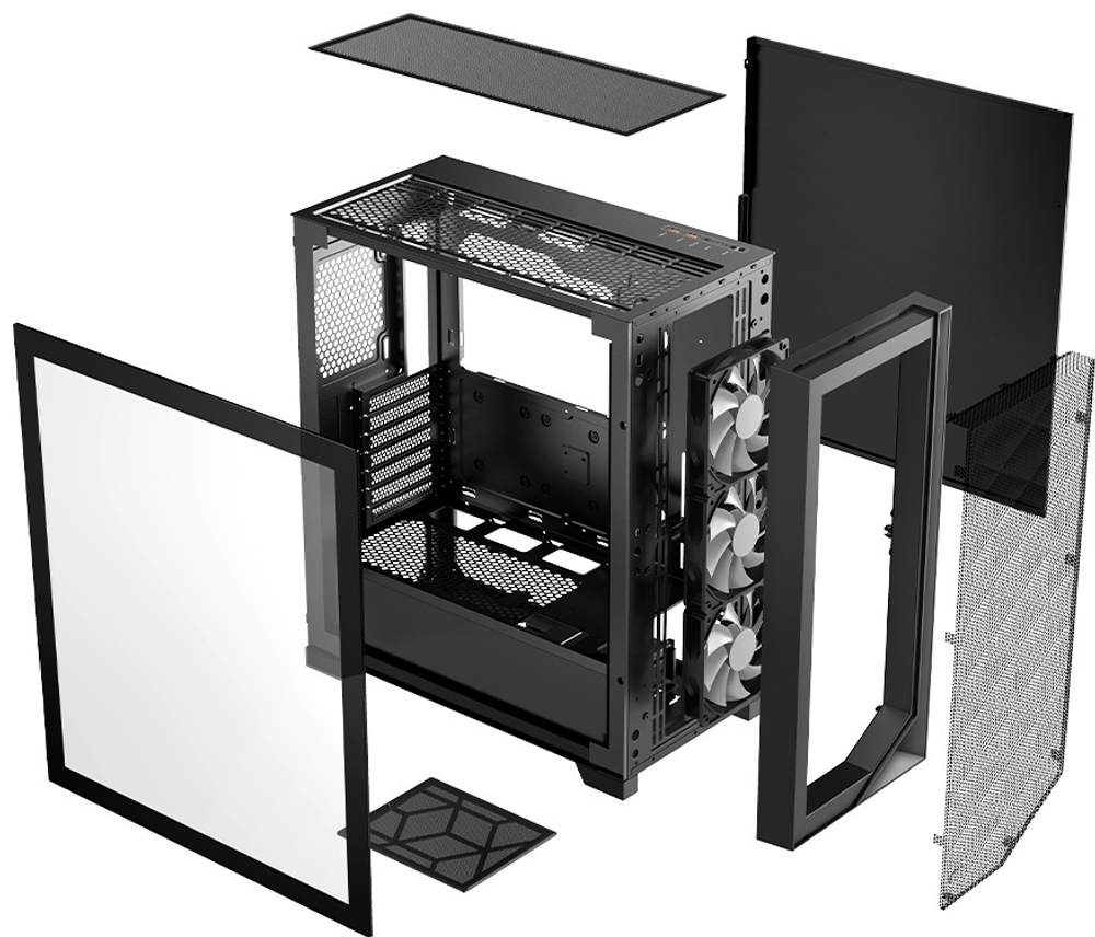 Корпус PCcooler C3 D510 ARGB BK черный