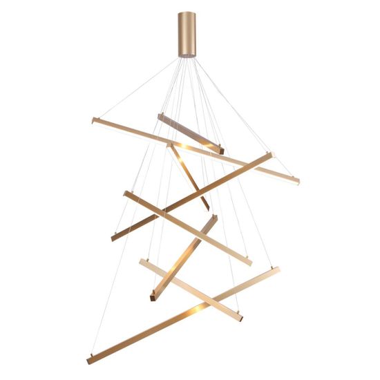 3860/96L L-VISION ODL19 325 золото Подвесной светильник LED 96W 5190Лм 3000К 220V COMETA