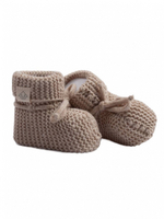 Носки вязаные, Темно-бежевый