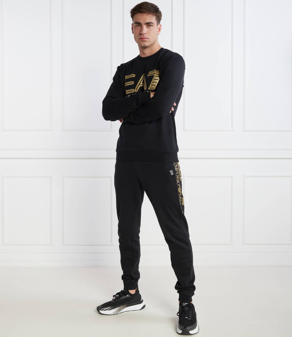 Худи EA7 - черный(3DPM63 PJSHZ)
