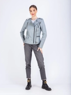 Куртка женская кожаная осенняя весенняя