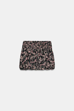 ZARA ЮБКА ОБЪЕМНОГО КРОЯ С ПРИНТОМ, ПАЙЕТКАМИ И БЛЕСТЯЩЕЙ НИТЬЮ, РАЗНОЦВЕТНЫЙ