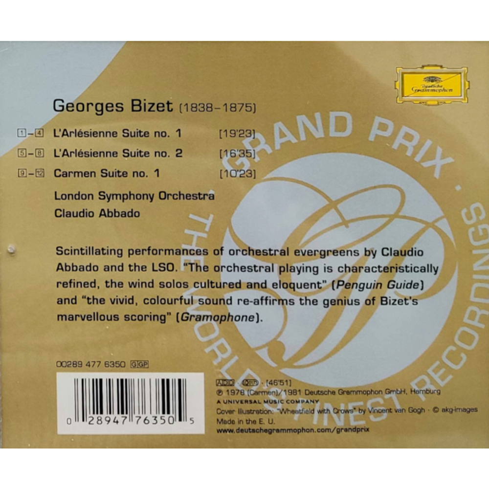 The London Symphony Orchestra, Claudio Abbado / Georges Bizet: L'Arlesienne - Suiten 1 & 2, Carmen - Suite (CD)