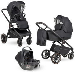 Детская коляска Farfello Liberty 3 в 1 Black magic/Магический черный LBR-1