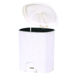 Ведро для мусора с педалью 11л Ажур (Белый)