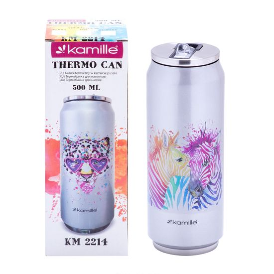Термобанка 500мл. из нержавеющей стали Kamille KM-2214