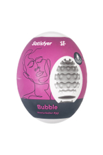 Мастурбатор нереалистичный Satisfyer Egg Single (Bubble), TPE, фиолетовый
