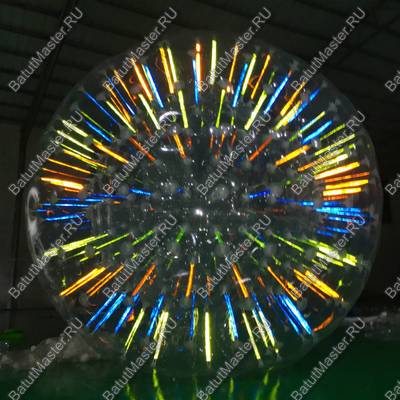 Светящийся зорб "Neo" ТПУ, диаметр 2.4 м