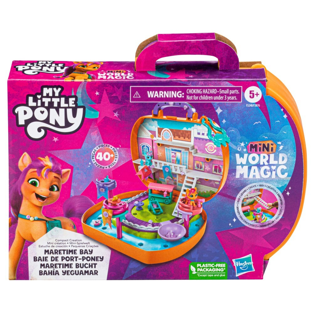 My Little Pony - Портативный набор Mini World Magic Creation Maretime Bay + фигурка Солнечного Старскаута / артикул   F3876 F5248  / GTIN 5010994109776
