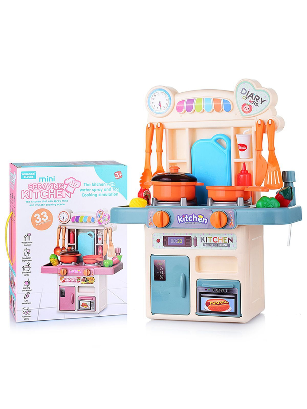 Игровой набор Кухня с дополнительными аксессуарами (353-16B)