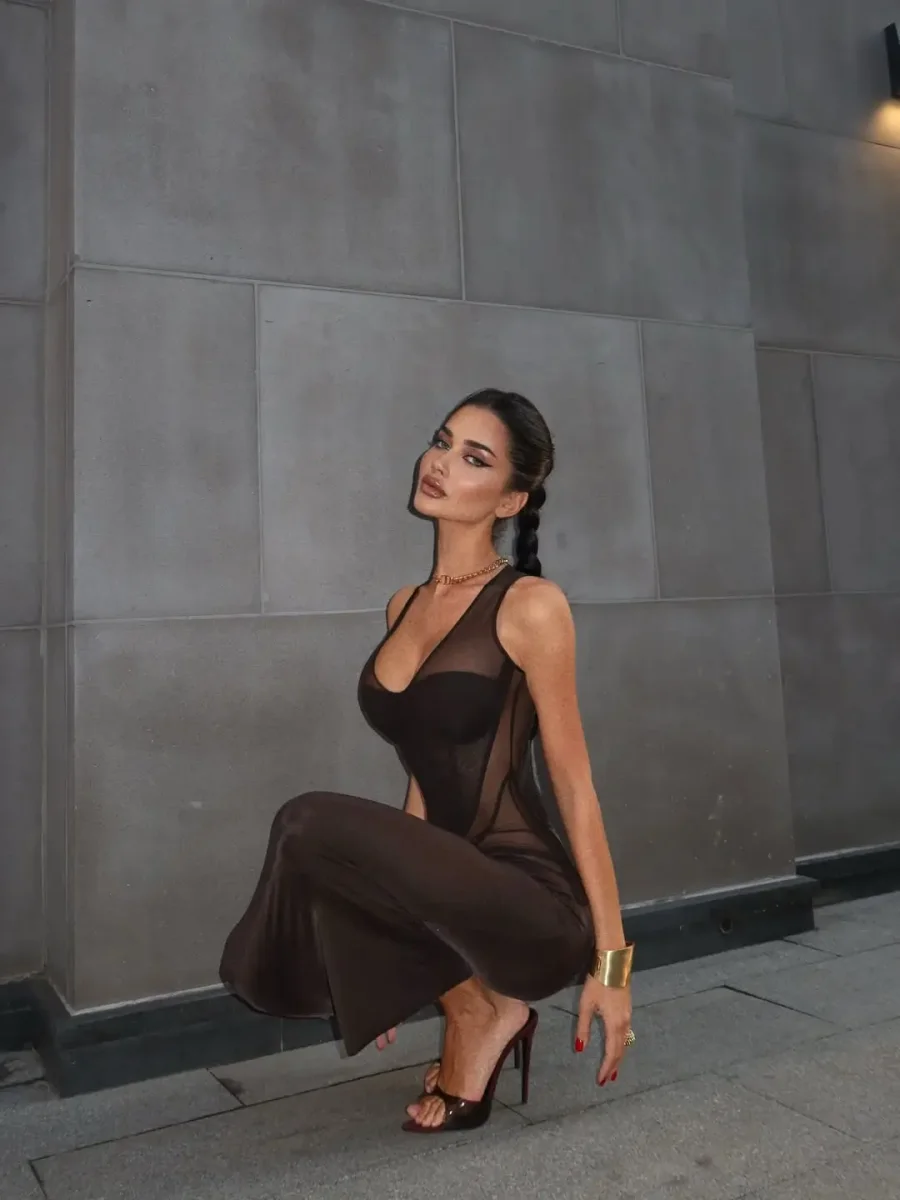 Платье-корсет Greta, Коричневый