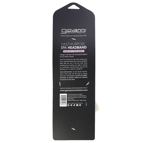 Giovanni, универсальная повязка для волос для спа-салона, румяна, 1 шт.