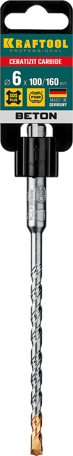 KRAFTOOL Ceratizit Carbide, 6 х 160 мм, SDS-plus бур (29320-160-06)