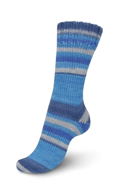 Пряжа Talking Lines Color 6-нитка (05101/Цвет джинсовый-васильковый-серый), 150гр/375 м