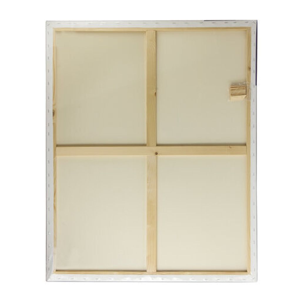 Холст на подрамнике BRAUBERG ART CLASSIC, 80х100см, грунтованный, 100% хлопок, крупное зерно, 190647