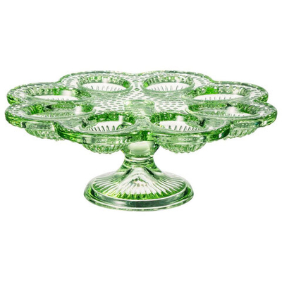 Подставка для 8 яиц "Sunday" Green на ножке 21*7см, 355-459