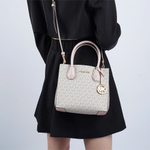 Michael Kors Mercer Messenger Medium Crossbody Bag Vanilla Powder Blush