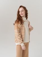 Кардиган для девочки в школу AT1010 сахара