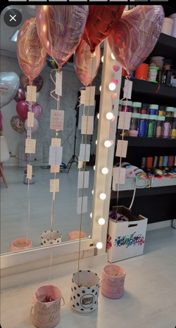 Шар сердце-сюрприз с открытками для мамы №1799